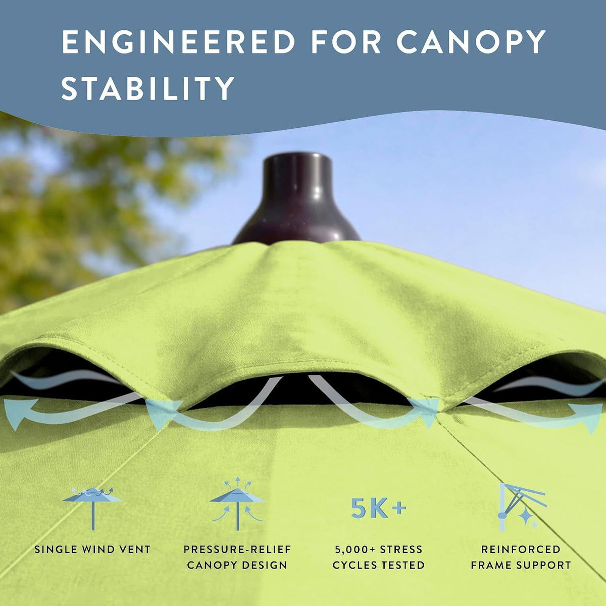 7.5 Foot Bronze Heavyweight Outdoor Patio Umbrella