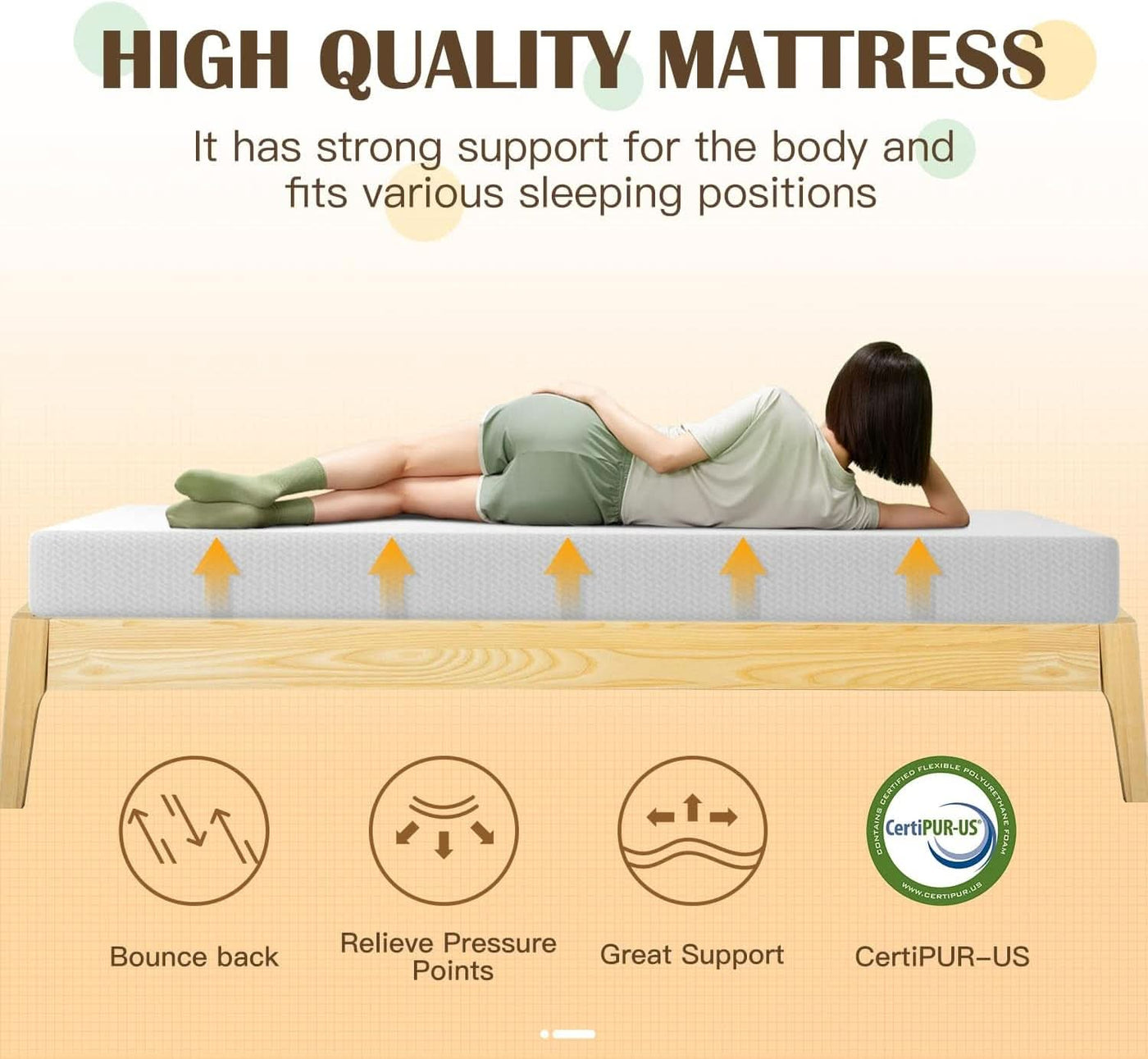 8 Inch Cooling Gel Memory Foam Mattress for Comfort