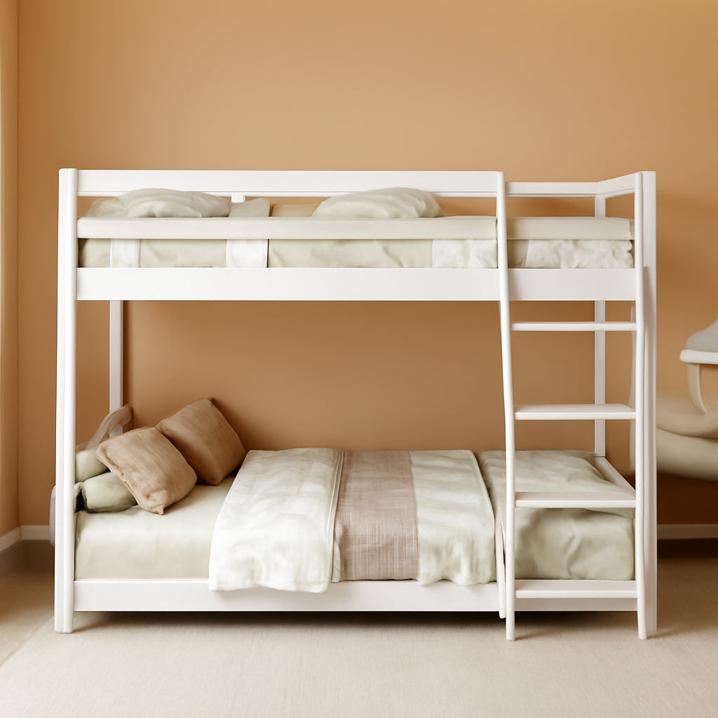 Durable Engineered Twin Over Full Bunk Bed Frame System