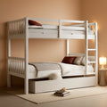White Premium Grade Rubberwood Bunk Bed Drawers ProLine