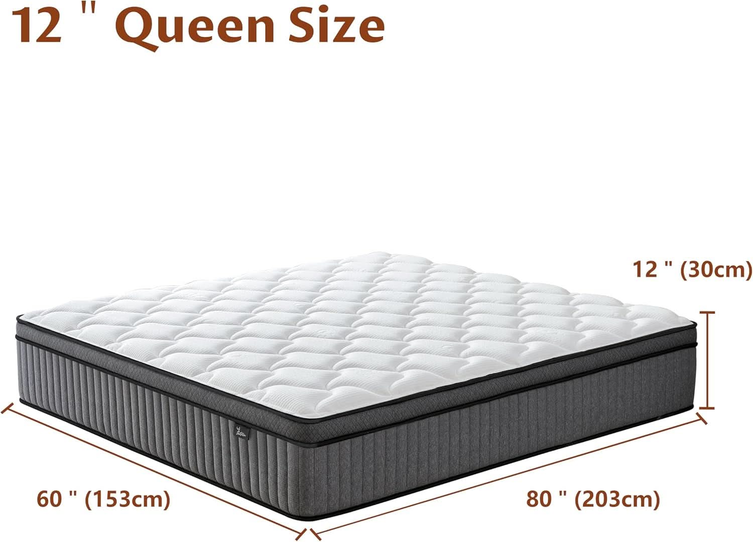 12 Inch Ultra Hybrid Cooling Gel Memory Foam Mattress