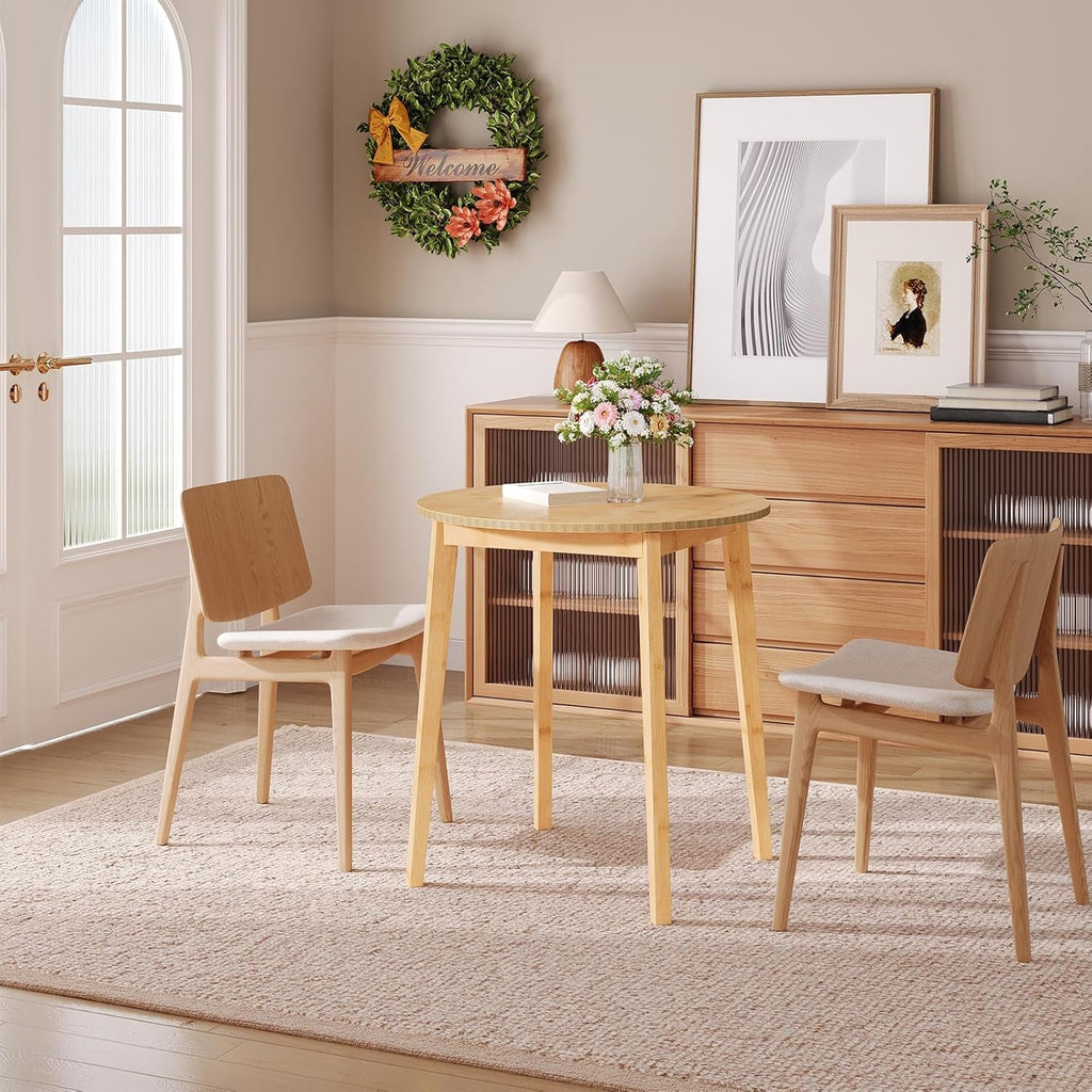 Executive Sustainable Bamboo Circular Kitchen Table