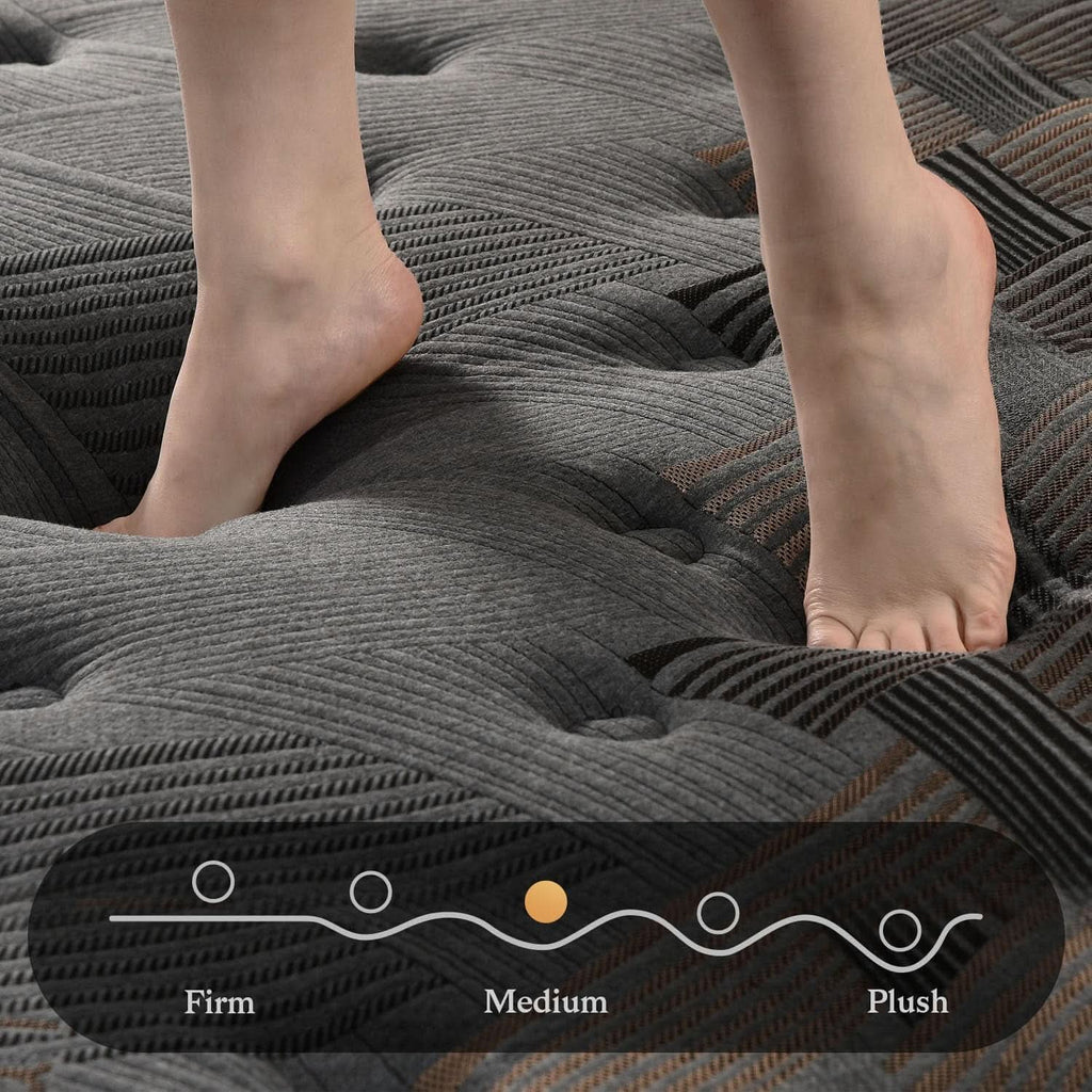 Queen 12 Inches Hybrid Memory foam Mattress CertipurUS