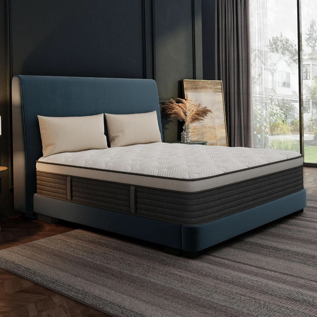 King Size Memory Foam Plus Hybrid Mattress Edge Support