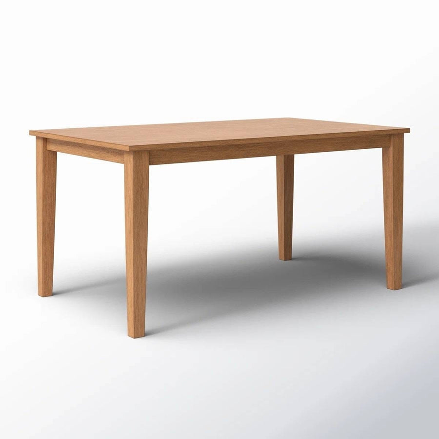 Modern Farmhouse 36 x 60 inch Rectangular Dining Table in Oak Wood Finish