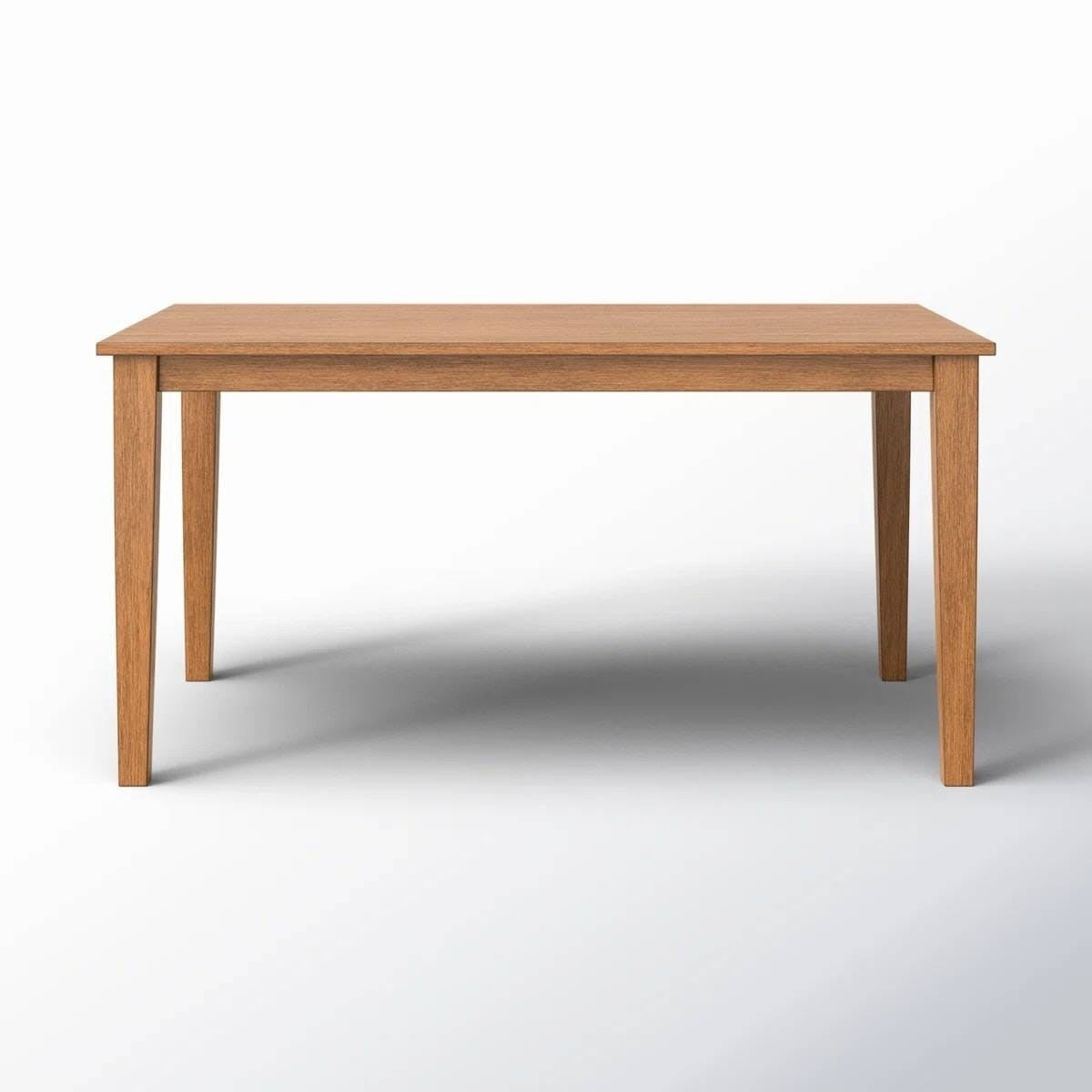 Modern Farmhouse 36 x 60 inch Rectangular Dining Table in Oak Wood Finish