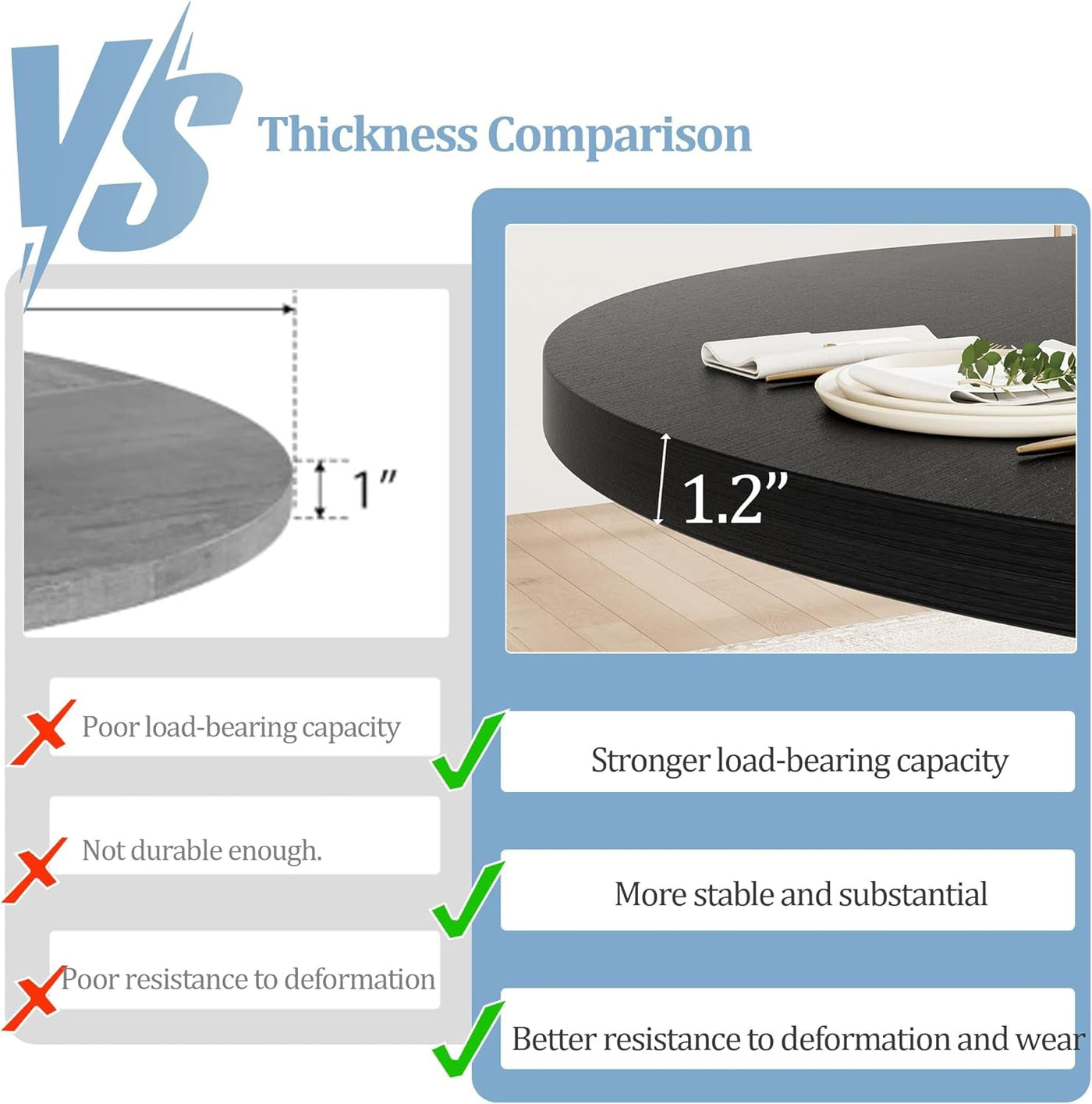 Contemporary Round Forty Seven Inch Dining Table In Black
