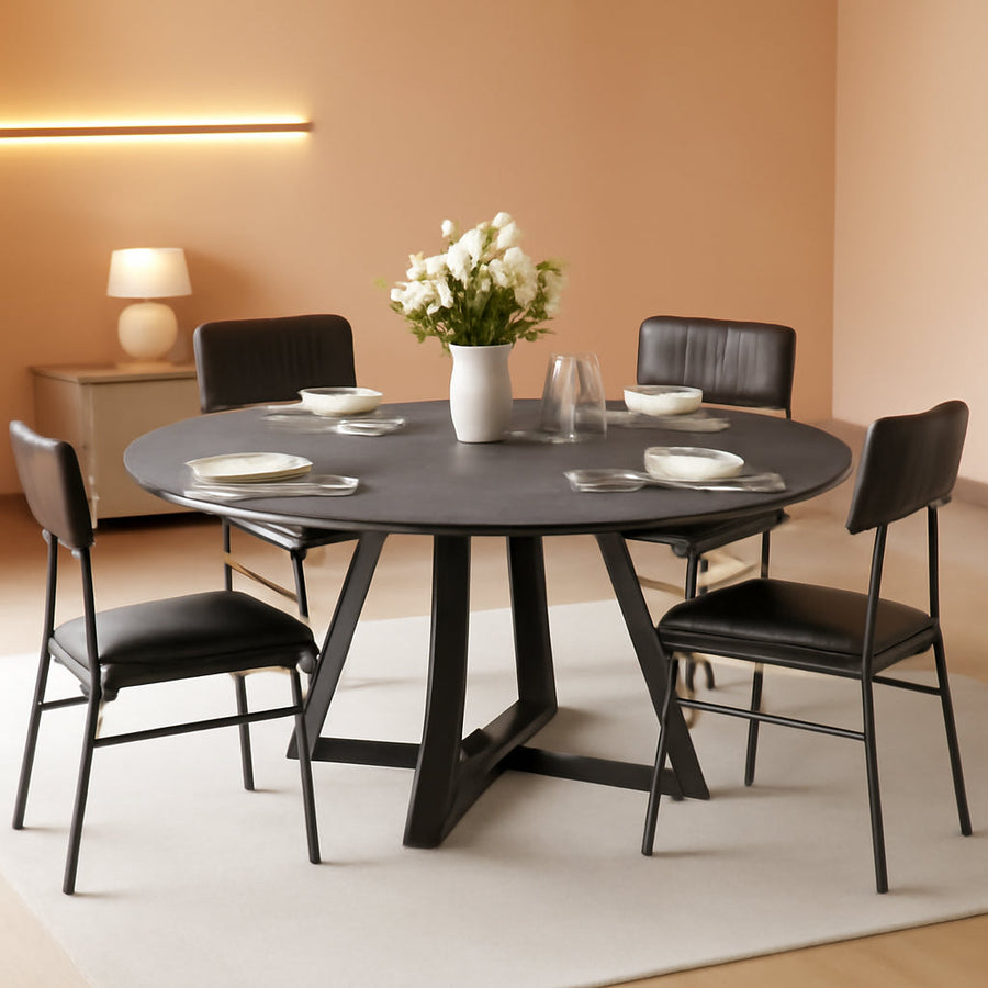 Premium Multifunctional 51 Inch Round Grey DiningTable