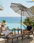 10FT Outdoor Patio Umbrella Featuring Crank Mechanism