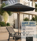 10Ft UV Protected Weather Resistant PatioUmbrella With Crank Tilt