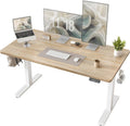 Height Adjustable Standing Desk White 47.2 Inch Wide-0